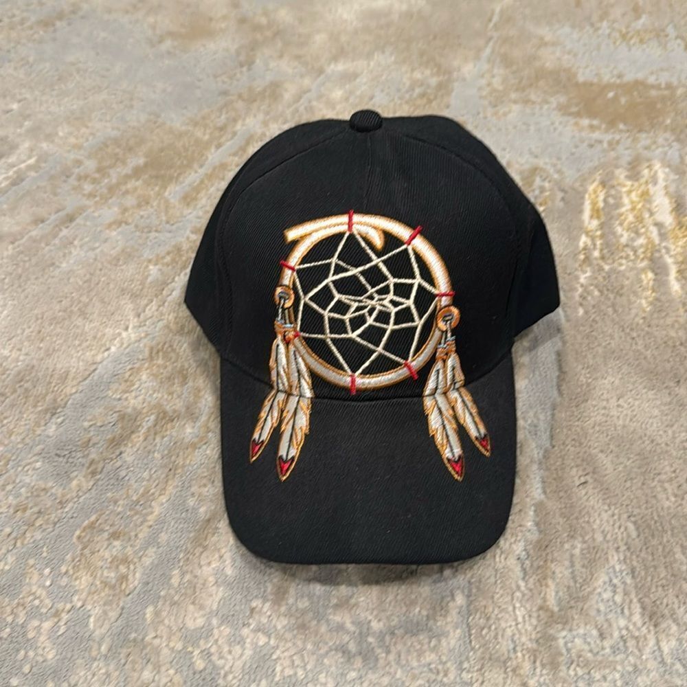 Native Pride Dream Catcher Cap Hat Black NWOT